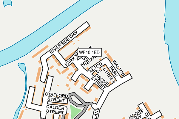 WF10 1ED map - OS OpenMap – Local (Ordnance Survey)