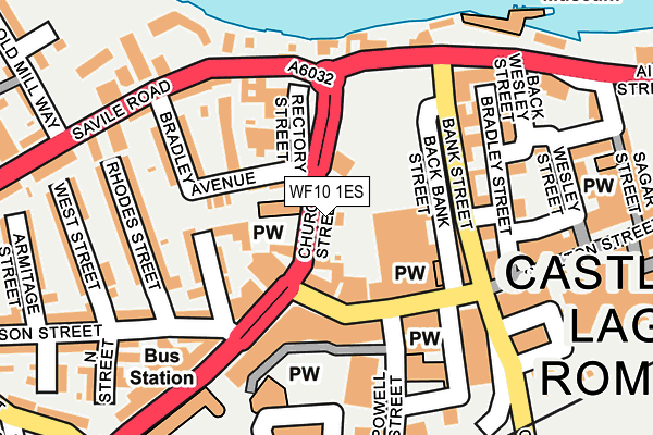 WF10 1ES map - OS OpenMap – Local (Ordnance Survey)