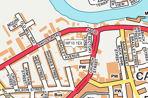 WF10 1EX map - OS OpenMap – Local (Ordnance Survey)