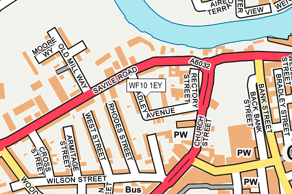 WF10 1EY map - OS OpenMap – Local (Ordnance Survey)