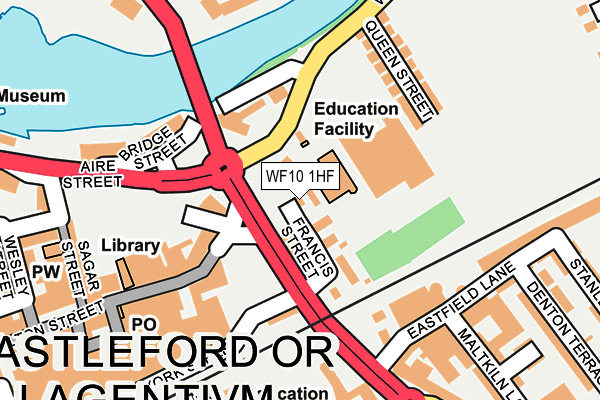 WF10 1HF map - OS OpenMap – Local (Ordnance Survey)