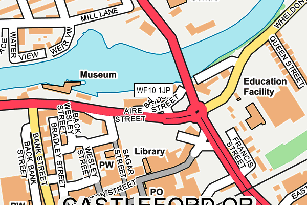 WF10 1JP map - OS OpenMap – Local (Ordnance Survey)