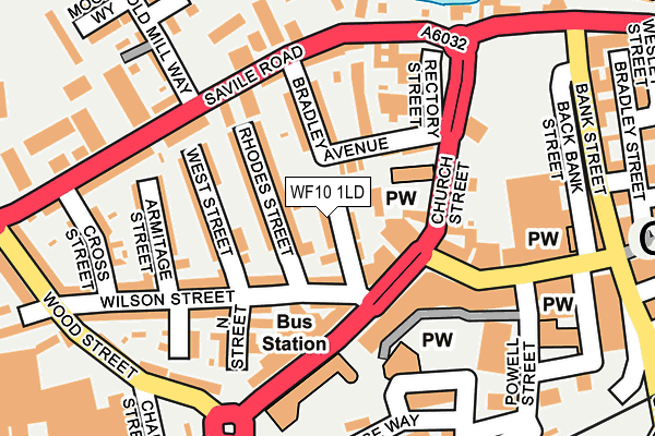 WF10 1LD map - OS OpenMap – Local (Ordnance Survey)