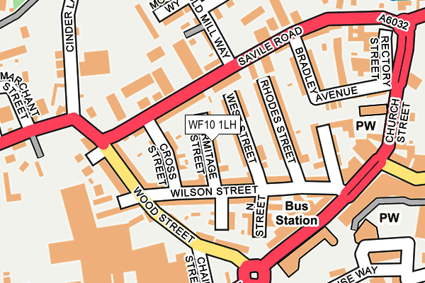 WF10 1LH map - OS OpenMap – Local (Ordnance Survey)