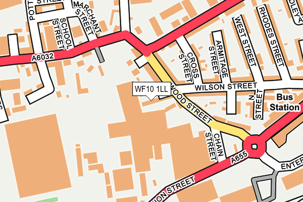 WF10 1LL map - OS OpenMap – Local (Ordnance Survey)