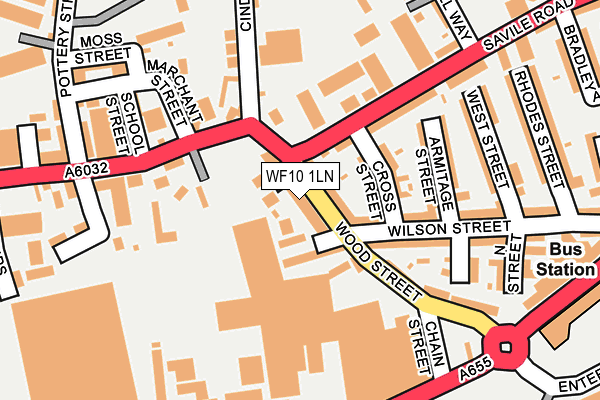 WF10 1LN map - OS OpenMap – Local (Ordnance Survey)