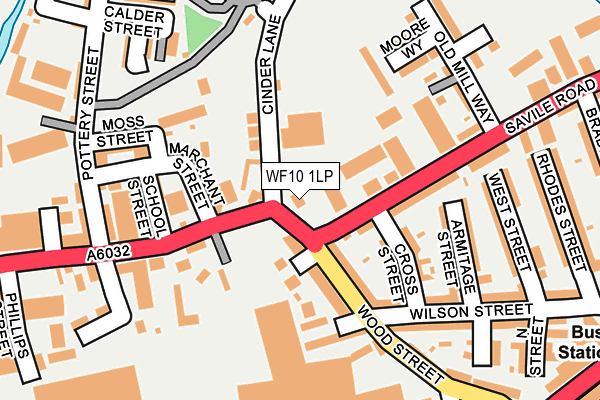 WF10 1LP map - OS OpenMap – Local (Ordnance Survey)