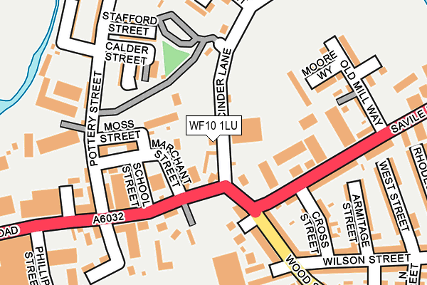 WF10 1LU map - OS OpenMap – Local (Ordnance Survey)