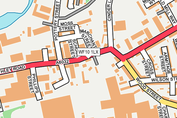 WF10 1LX map - OS OpenMap – Local (Ordnance Survey)