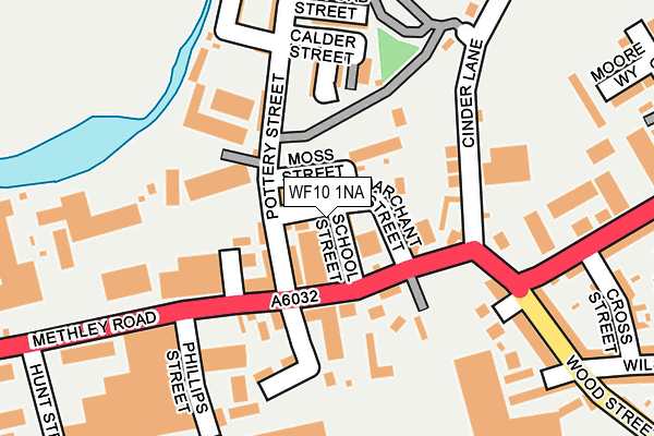 WF10 1NA map - OS OpenMap – Local (Ordnance Survey)