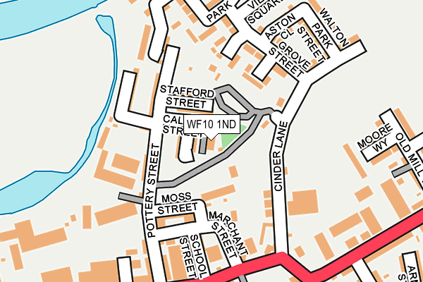 WF10 1ND map - OS OpenMap – Local (Ordnance Survey)