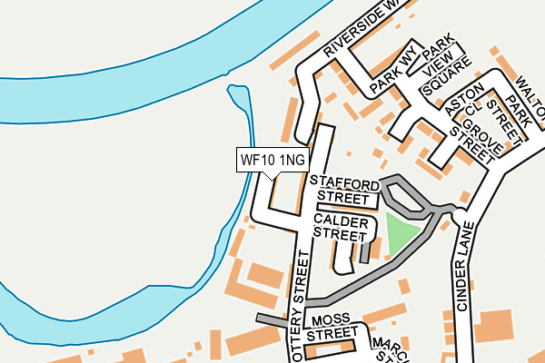 WF10 1NG map - OS OpenMap – Local (Ordnance Survey)