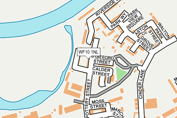 WF10 1NL map - OS OpenMap – Local (Ordnance Survey)