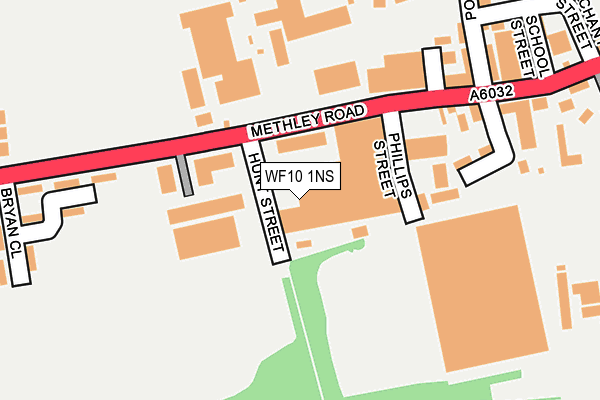 WF10 1NS map - OS OpenMap – Local (Ordnance Survey)