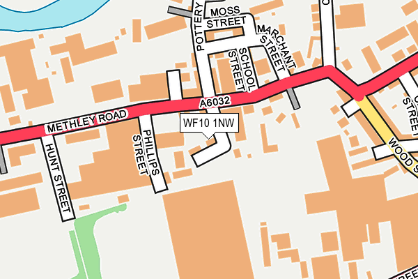 WF10 1NW map - OS OpenMap – Local (Ordnance Survey)