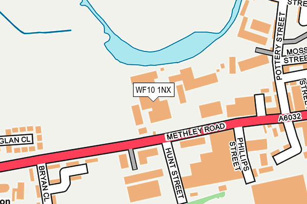 WF10 1NX map - OS OpenMap – Local (Ordnance Survey)