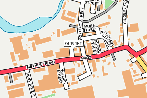 WF10 1NY map - OS OpenMap – Local (Ordnance Survey)