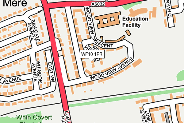 WF10 1PR map - OS OpenMap – Local (Ordnance Survey)