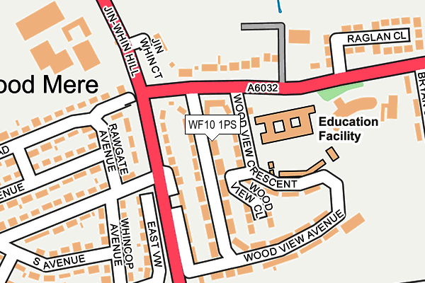 WF10 1PS map - OS OpenMap – Local (Ordnance Survey)