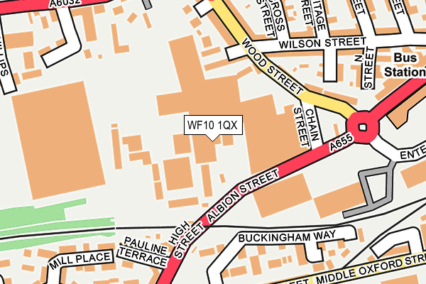 WF10 1QX map - OS OpenMap – Local (Ordnance Survey)