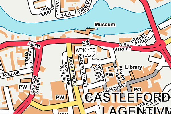 WF10 1TE map - OS OpenMap – Local (Ordnance Survey)