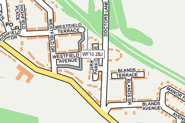 WF10 2BJ map - OS OpenMap – Local (Ordnance Survey)
