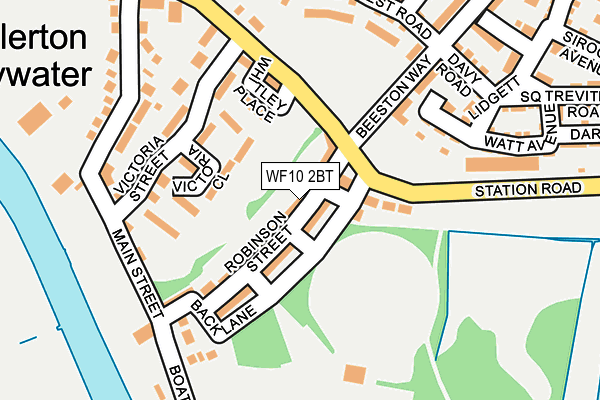 WF10 2BT map - OS OpenMap – Local (Ordnance Survey)