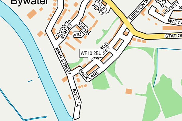 WF10 2BU map - OS OpenMap – Local (Ordnance Survey)