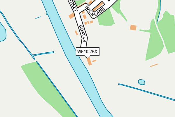 WF10 2BX map - OS OpenMap – Local (Ordnance Survey)