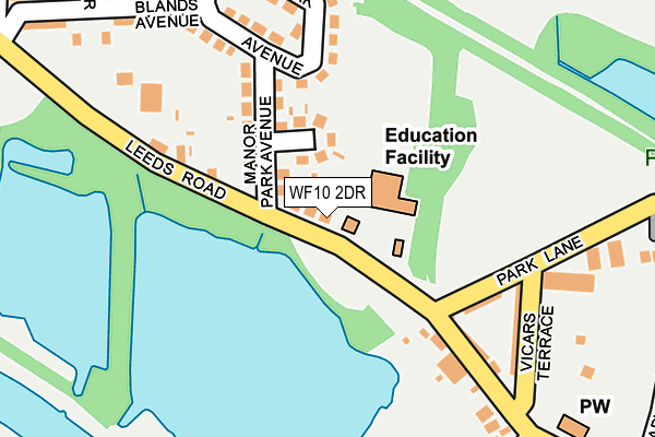 WF10 2DR map - OS OpenMap – Local (Ordnance Survey)