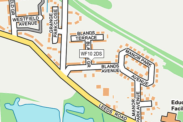 WF10 2DS map - OS OpenMap – Local (Ordnance Survey)