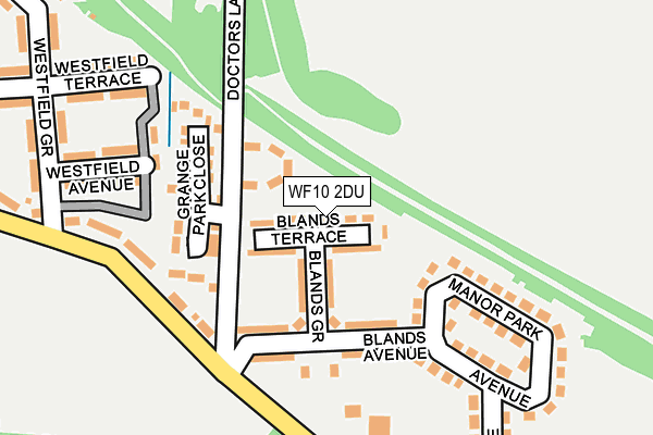 WF10 2DU map - OS OpenMap – Local (Ordnance Survey)