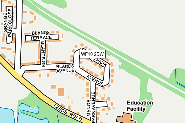 WF10 2DW map - OS OpenMap – Local (Ordnance Survey)
