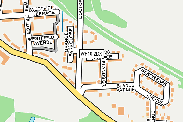 WF10 2DX map - OS OpenMap – Local (Ordnance Survey)