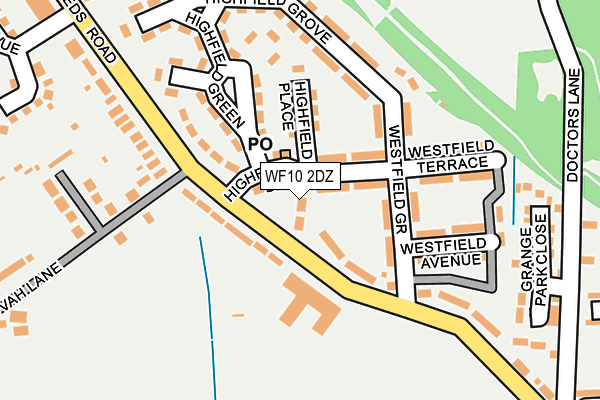 WF10 2DZ map - OS OpenMap – Local (Ordnance Survey)