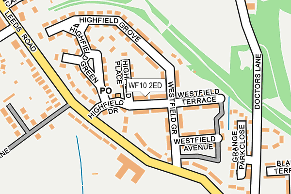 WF10 2ED map - OS OpenMap – Local (Ordnance Survey)