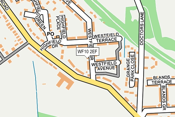 WF10 2EF map - OS OpenMap – Local (Ordnance Survey)
