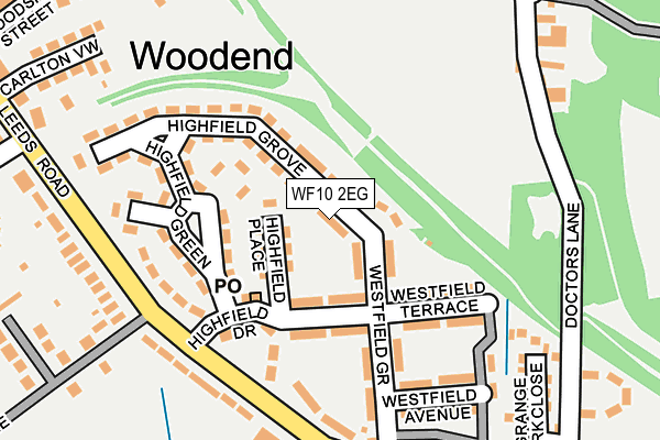 WF10 2EG map - OS OpenMap – Local (Ordnance Survey)