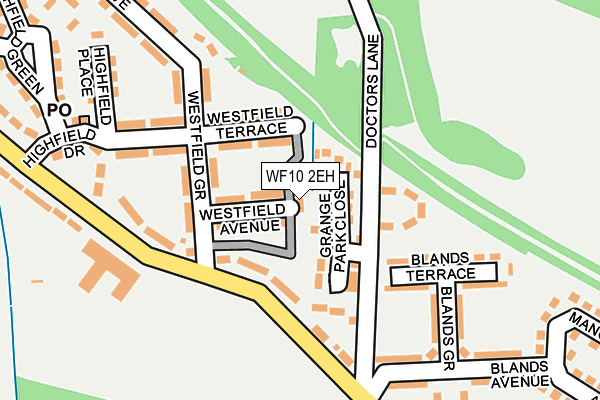 WF10 2EH map - OS OpenMap – Local (Ordnance Survey)