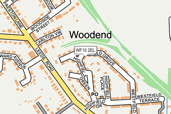 WF10 2EL map - OS OpenMap – Local (Ordnance Survey)