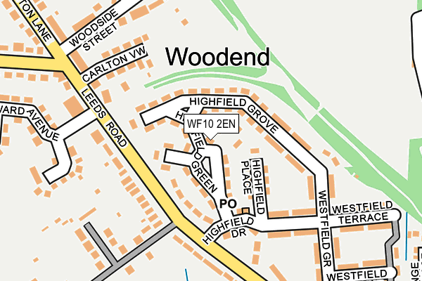 WF10 2EN map - OS OpenMap – Local (Ordnance Survey)