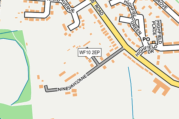 WF10 2EP map - OS OpenMap – Local (Ordnance Survey)