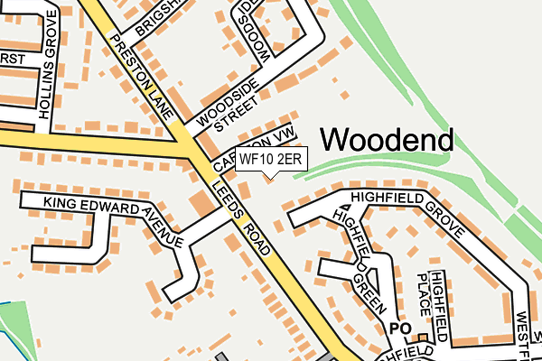 WF10 2ER map - OS OpenMap – Local (Ordnance Survey)