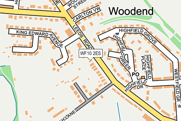 WF10 2ES map - OS OpenMap – Local (Ordnance Survey)