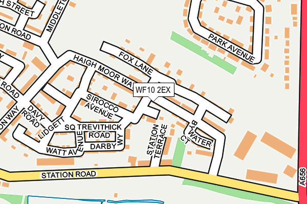 WF10 2EX map - OS OpenMap – Local (Ordnance Survey)