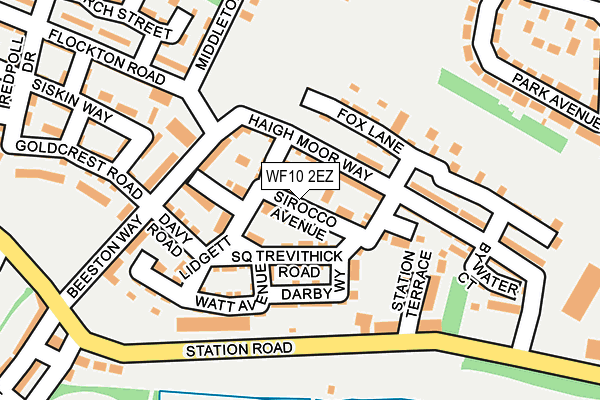 WF10 2EZ map - OS OpenMap – Local (Ordnance Survey)