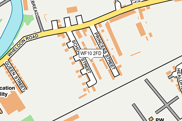 WF10 2FD map - OS OpenMap – Local (Ordnance Survey)