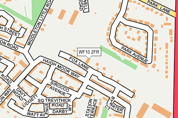 WF10 2FR map - OS OpenMap – Local (Ordnance Survey)