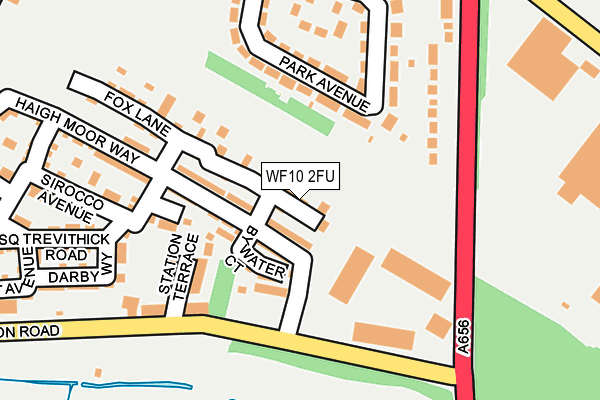 WF10 2FU map - OS OpenMap – Local (Ordnance Survey)