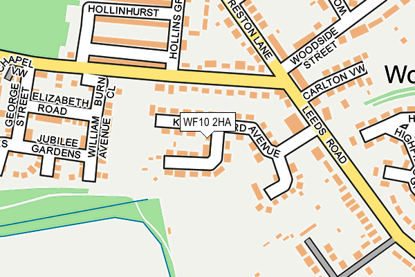 WF10 2HA map - OS OpenMap – Local (Ordnance Survey)